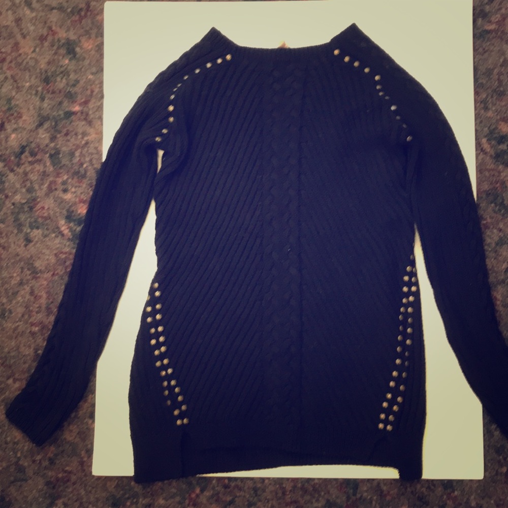 Philosophy at Neimans studded cable knit sweater